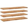 vidaXL Kelluvat hyllyt 4 kpl 120x40x4 cm &ouml;ljytty t&auml;ysi akasiapuu