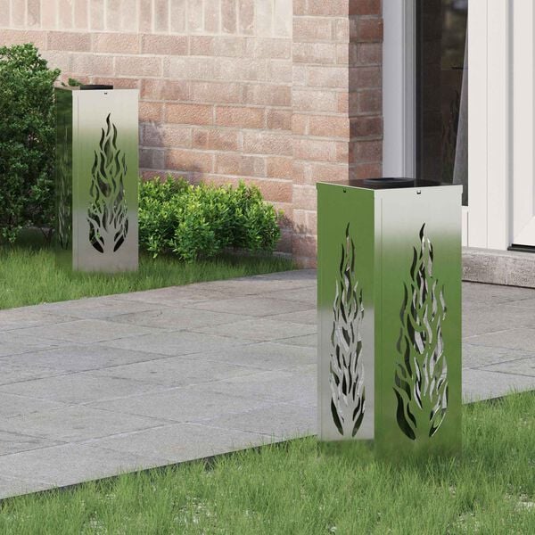 vidaXL Aurinko LED-polkuvalo 2 pcs Galvanoitu Galvanoitu