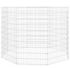 vidaXL El&auml;insuoja vapaille laidunmaille 8-paneelinen 54x100 cm galvanoitu rauta