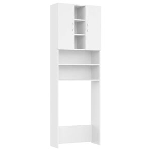 vidaXL Pesukonekaappi valkoinen 64x25,5x190 cm