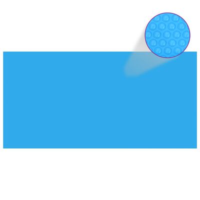 Suorakaiteen Muotoinen Uima-altaan Suoja 732 x 366 cm PE Sininen