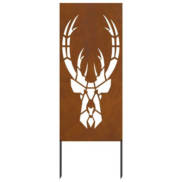 vidaXL Puutarhan yksityisyyden verho El&auml;inkuvio Ruosteinen 50 x 140 cm