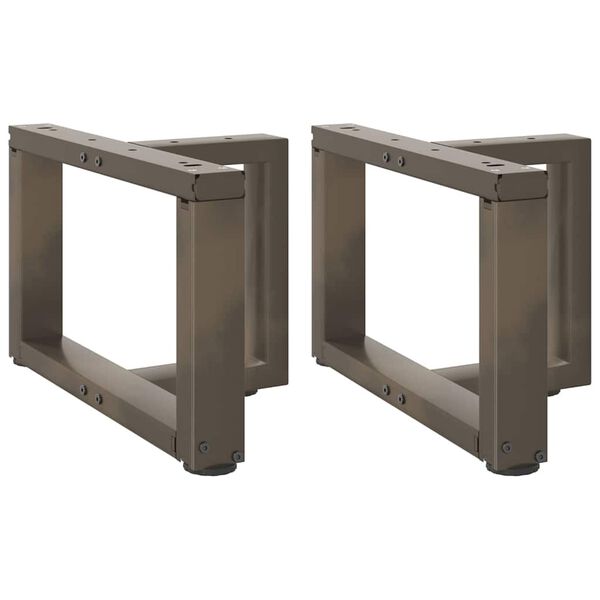 vidaXL Sohvap&ouml;yd&auml;n jalat T-muotoiset 2 kpl musta 40x25x(30-31) cm ter&auml;s