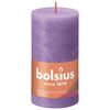 Bolsius Pilarikynttil&auml;t Shine 4 kpl rustiikkinen 130x68 mm violetti