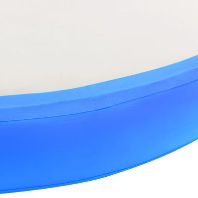 vidaXL Täytettävä voimistelumatto pumpulla 100x100x10 cm PVC sininen