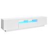 vidaXL TV-taso LED-valoilla valkoinen 180x35x40 cm