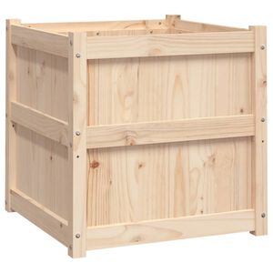 vidaXL Puutarhan kukkalaatikko 60x60x60 cm t&auml;ysi m&auml;nty