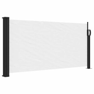 vidaXL Sis&auml;&auml;nvedett&auml;v&auml; sivumarkiisi valkoinen 100x300 cm