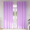vidaXL Piment&auml;v&auml; verho renkailla 2 pcs Violetti 260 x 140 cm