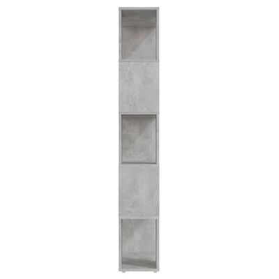 vidaXL Kirjahylly/tilanjakaja betoninharmaa 60x24x155 cm