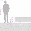 vidaXL Aitalatu Harmaa 100 x 0,4 m (16 x 16 mm verkko) Teräs ja PVC