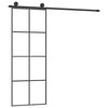 vidaXL Liukuovi asennustarvikkeilla 76x205 cm ESG lasi ja alumiini