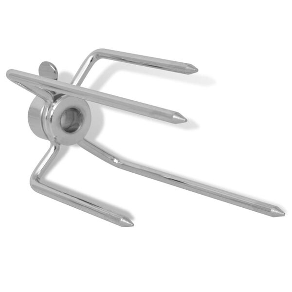 vidaXL BBQ Varrashaarukka 2 kpl Teräs