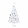 vidaXL Tekojoulukuusi palloilla esivalaistu valkoinen 120 cm PVC