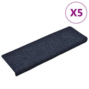 vidaXL Porrasmatot itseliimautuvat 5 kpl 65x21x4 cm antrasiitti suorakaiteen muotoinen reuna