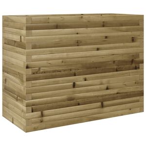 vidaXL Puutarhakukkalaatikko 90x40x68,5 cm kyll&auml;stetty m&auml;nty