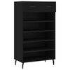 vidaXL Kenk&auml;kaappi musta 60x35x105 cm tekninen puu