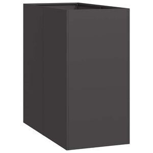vidaXL Kukkalaatikko musta 40x80x80 cm ter&auml;s
