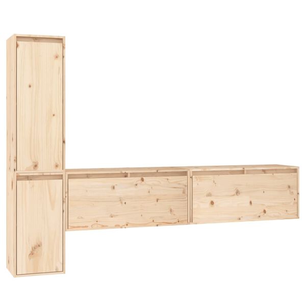 vidaXL TV-tasot 4 kpl täysi mänty