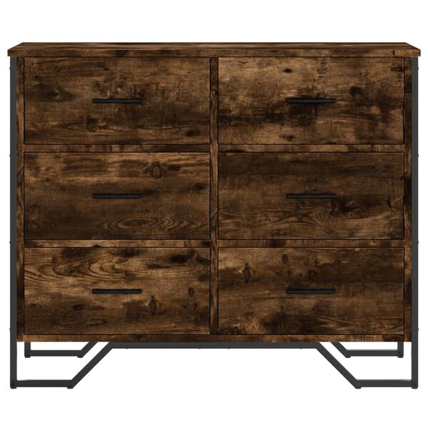 vidaXL Lipasto savutammi 91x35,5x74,5 cm tekninen puu