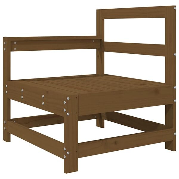 vidaXL Puutarhatuoli tyynyillä hunajanruskea täysi mänty