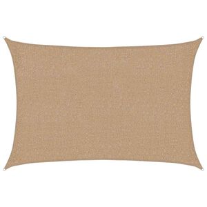 vidaXL Aurinkopurje 160 g/m&sup2; harmaanruskea 2x2,5 m HDPE