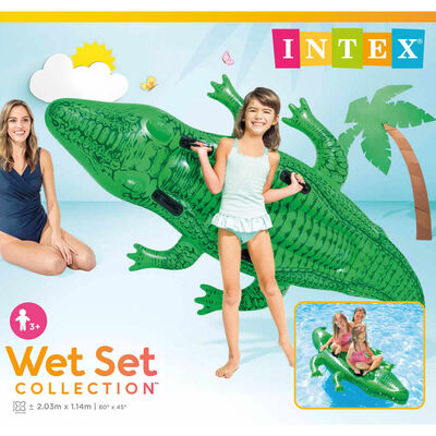 Intex Giant Gator Jättikokoinen alligaattori uimapatja 203x114 cm