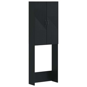 vidaXL Vessakaappi HAARLEM Musta 66 x 25,5 x 190 cm Tekninen puu