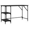 vidaXL Ty&ouml;p&ouml;yt&auml; musta 120x50x75 cm metalli ja tekninen puu