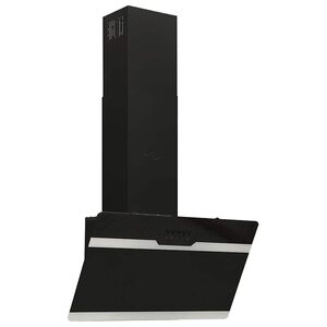 vidaXL Liesituuletin 60 cm ter&auml;s ja karkaistu lasi musta