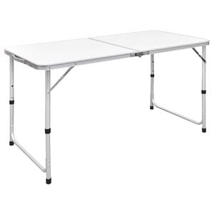 vidaXL Kokoontaitettava retkip&ouml;yt&auml; 120 x 60 cm alumiini