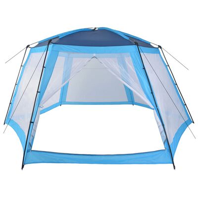 vidaXL Uima-altaan teltta kangas 590x520x250 cm sininen