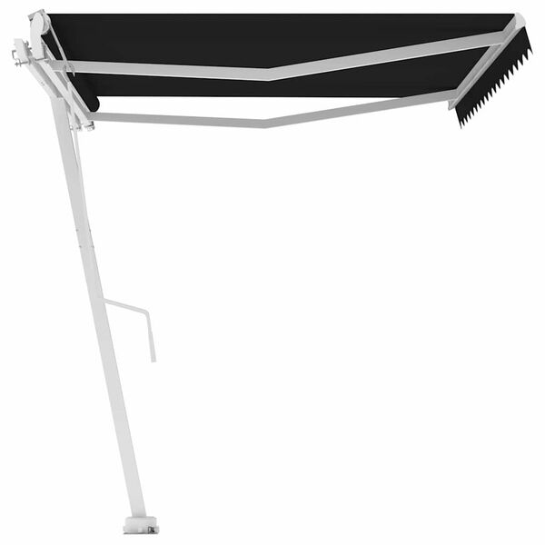 vidaXL Vapaasti seisova sis&auml;&auml;nkelattava markiisi 450x300cm antrasiitti