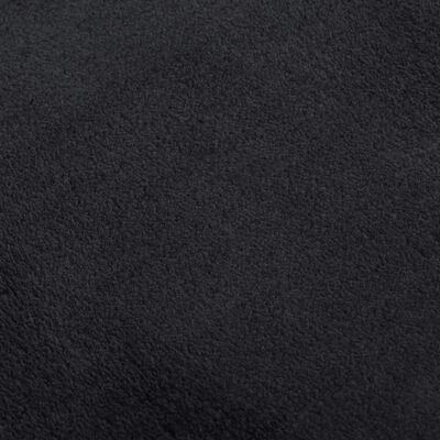 vidaXL Matto pestävä pehmeä lyhyt nukkainen 80x150 cm liukumaton musta
