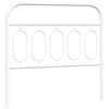 vidaXL Metallinen vaihtop&auml;&auml;ty valkoinen 100 cm