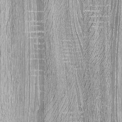 vidaXL Kylpyhuoneen peili harmaa Sonoma 60x10,5x37 cm tekninen puu