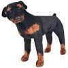 vidaXL Seisova pehmolelu rottweiler musta ja valkoinen XXL