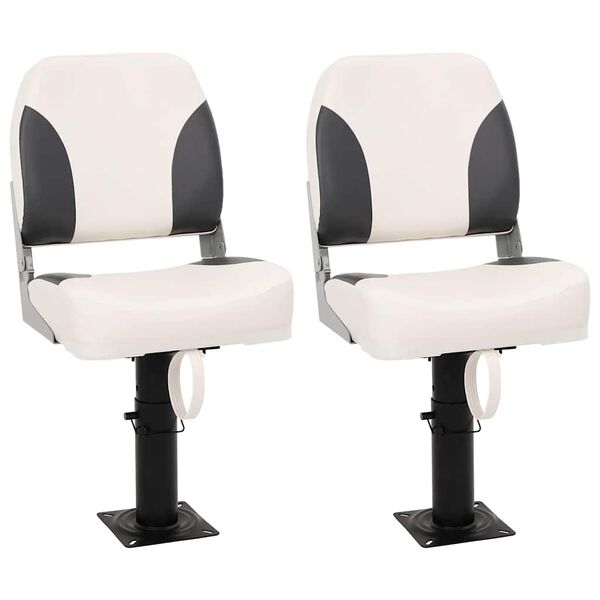 vidaXL Taittuva veneenistuin 2 sarjalla matala selkänoja