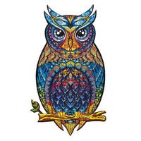 UNIDRAGON Puupalapeli 186 palaa Charming Owl keskikoko 21x35 cm