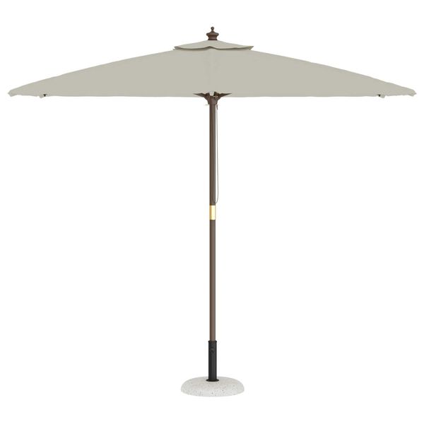 vidaXL Päivänvarjonjalusta Vaaleanharmaa Kivi 45 x 45 x 40 cm Betoni