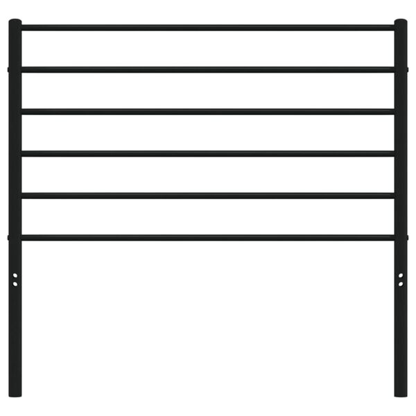 vidaXL Metallinen vaihtop&auml;&auml;ty musta 80 cm