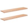 vidaXL Portaiden p&auml;&auml;llysteet 2 kpl 120 x 30 x 2 cm Luonnollinen