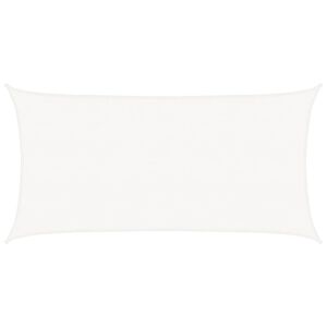 vidaXL Aurinkovarjopurje HDPE suorakaide 2x4 m valkoinen