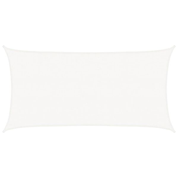 vidaXL Aurinkovarjopurje HDPE suorakaide 2x4 m valkoinen