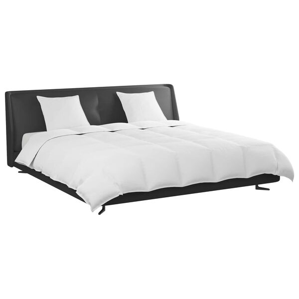 vidaXL Peittosarja tyynyllä 3 pcs Valkoinen Untuvahöyhen