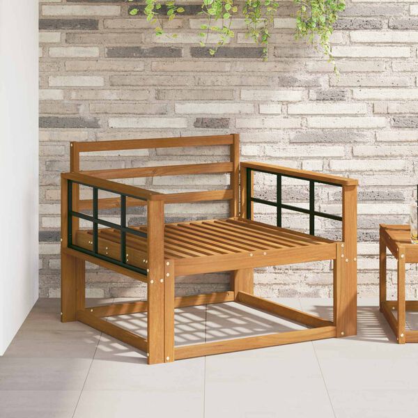 vidaXL Ulkotilan keskisohva Tihe&auml; akasiapuu Luonnollinen