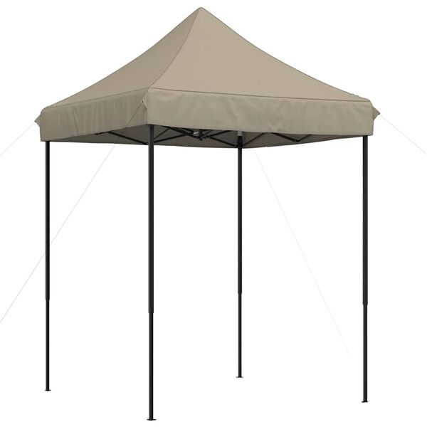vidaXL Taitettava pop-up juhlateltta taupe 200x200x306 cm
