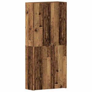vidaXL Kenk&auml;kaappi 80 x 35.5 x 180 cm Tekninen puu Ruskea