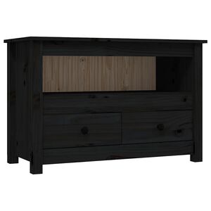 vidaXL TV-taso musta 79x35x52 cm t&auml;ysi m&auml;nty