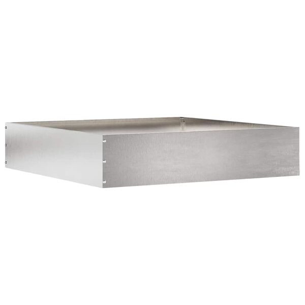 vidaXL Nurmireunus Hopea 60 x 60 x 13 cm Ruostumaton ter&auml;s